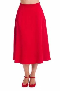 Banned Strawberry Red Swing Skirt 10 Banned Strawberry Red Swing Skirt -Burleska shop strawberry red swing skirt banned 4 300x