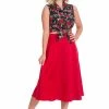 Banned Strawberry Red Swing Skirt