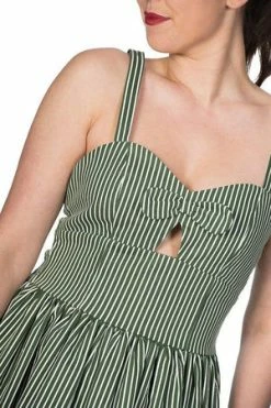 Banned Stripes & Bows Flare Dress 6 Banned Stripes & Bows Flare Dress -Burleska shop stripes bows flare dress banned 3 300x