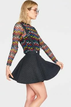 Jawbreaker Stripes 'N' Suspenders Skirt -Burleska shop stripes n suspenders skirt jawbreaker 3 300x