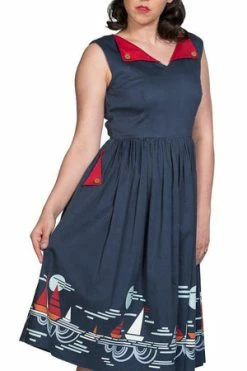 Banned Summer Sail Fit And Flare Dress 9 Banned Summer Sail Fit And Flare Dress -Burleska shop summer sail fit and flare dress banned 3 300x