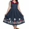 Banned Summer Sail Fit And Flare Dress -Burleska shop summer sail fit and flare dress banned 300x