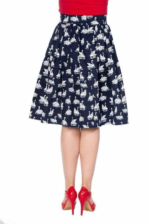Banned Summer Swan Pleated Skirt 4 Banned Summer Swan Pleated Skirt - Image 2