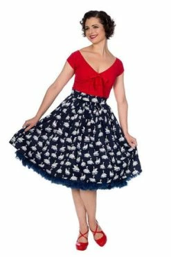 Banned Summer Swan Pleated Skirt 11 Banned Summer Swan Pleated Skirt -Burleska shop summer swan pleated skirt banned 4 300x