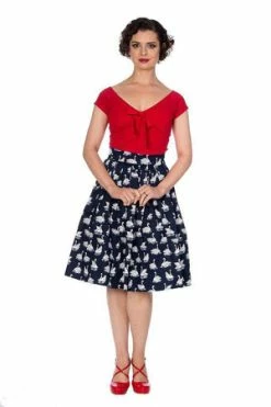 Banned Summer Swan Pleated Skirt 12 Banned Summer Swan Pleated Skirt -Burleska shop summer swan pleated skirt banned 5 300x