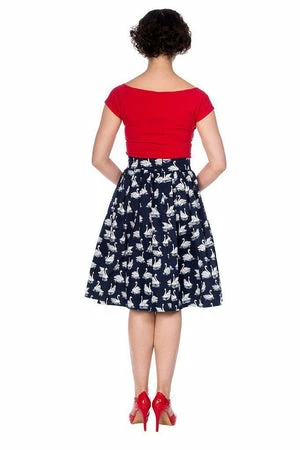 Banned Summer Swan Pleated Skirt 8 Banned Summer Swan Pleated Skirt - Image 6