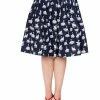 Banned Summer Swan Pleated Skirt -Burleska shop summer swan pleated skirt banned 300x