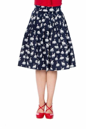 Banned Summer Swan Pleated Skirt 3 Banned Summer Swan Pleated Skirt