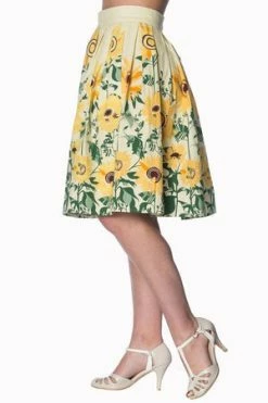 Banned Sunflower Retro Skirt 9 Banned Sunflower Retro Skirt -Burleska shop sunflower retro skirt banned 3 300x