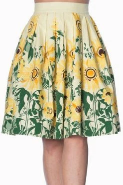 Banned Sunflower Retro Skirt 10 Banned Sunflower Retro Skirt -Burleska shop sunflower retro skirt banned 4 300x