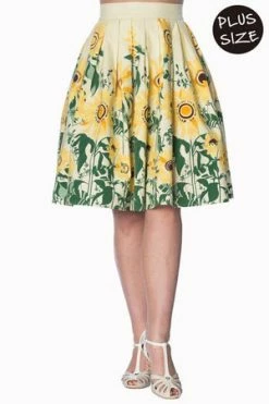 Banned Sunflower Retro Skirt 11 Banned Sunflower Retro Skirt -Burleska shop sunflower retro skirt banned 5 300x