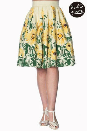 Banned Sunflower Retro Skirt 7 Banned Sunflower Retro Skirt - Image 5