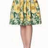 Banned Sunflower Retro Skirt -Burleska shop sunflower retro skirt banned 300x