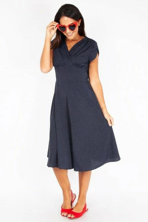 Voodoo Vixen Tabby Polka Dot Tea Dress 22 Voodoo Vixen Tabby Polka Dot Tea Dress - Image 20