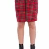 Banned Tartan Zip Skirt