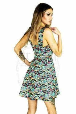 Dr Faust Testival Mini Dress - Chelsea -Burleska shop testival mini dress chelsea dr faust 2 300x