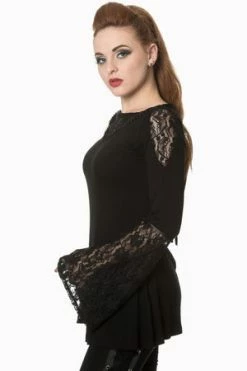 Banned The Dark Hour Awaits Jersey Top -Burleska shop the dark hour awaits jersey top banned 4 300x