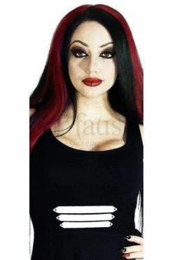 Dr Faust Three Military Stripes Black Mini Dress - Jaelynn -Burleska shop three military stripes black mini dress jaelynn dr faust 3 300x