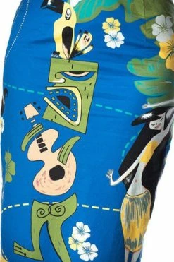 Banned Tiki Pencil Skirt -Burleska shop tiki pencil skirt banned 3 300x