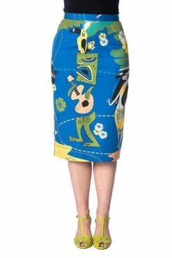 Banned Tiki Pencil Skirt