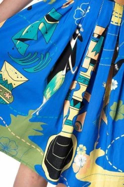 Banned Tiki Swing Skirt -Burleska shop tiki swing skirt banned 3 300x