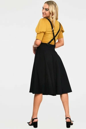Voodoo Vixen Toyin Herringbone Overall Skirt 9 Voodoo Vixen Toyin Herringbone Overall Skirt - Image 7