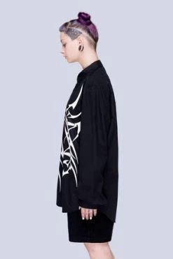 Long Clothing Tribal Black Shirt - Unisex -Burleska shop tribal black shirt unisex long clothing 3 300x