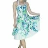 Dr Faust Turquoise Flowers White Midi Dress - Ophelia 1 Dr Faust Turquoise Flowers White Midi Dress - Ophelia -Burleska shop turquoise flowers white midi dress ophelia dr faust 300x