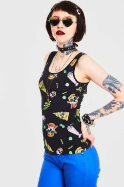 Jawbreaker Twisted Fast Food Tie Up Back Top -Burleska shop twisted fast food tie up back top jawbreaker 3 300x