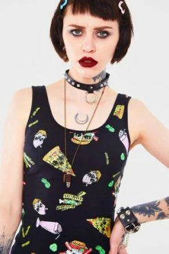 Jawbreaker Twisted Fast Food Tie Up Back Top -Burleska shop twisted fast food tie up back top jawbreaker 4 300x