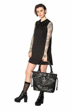 Banned Urban Vamp Collar Studs Dress -Burleska shop urban vamp collar studs dress banned 3 300x