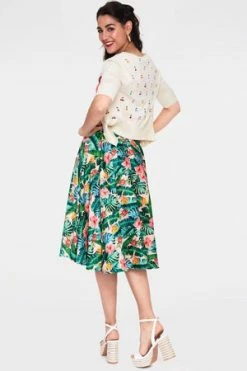 Voodoo Vixen Valentina Floral Tropical Print Skirt 12 Voodoo Vixen Valentina Floral Tropical Print Skirt -Burleska shop valentina floral tropical print skirt ska 3522 05.940 300x