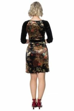 Banned Velvet Dreams Floral Dress -Burleska shop velvet dreams floral dress banned 2 300x