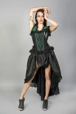Burleska Venice Burlesque Overbust Corset In Taffeta -Burleska shop venice burlesque overbust corset in taffeta burleska 10 300x