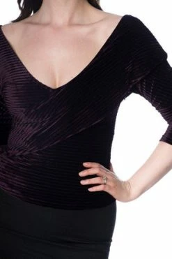 Banned Vera Velvet Top -Burleska shop vera velvet top banned 4 300x