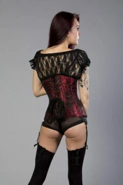 Burleska Victorian Double Steel Boned Underbust Corset In King Brocade -Burleska shop victorian double steel boned underbust corset in king brocade burleska 4 300x