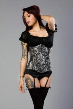 Burleska Victorian Double Steel Boned Underbust Corset In King Brocade -Burleska shop victorian double steel boned underbust corset in king brocade burleska 6 300x