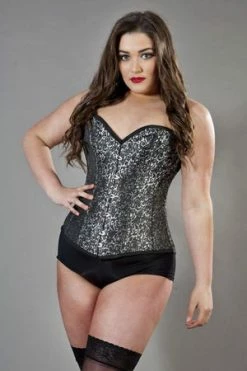 Burleska Victorian Overbust Corset In Brocade -Burleska shop victorian overbust corset in brocade burleska 3 300x