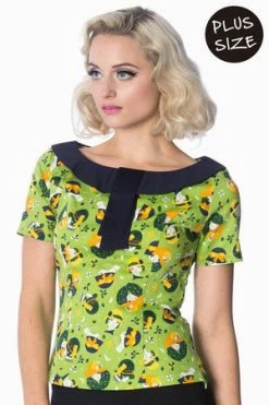Banned Vintage Hat Plus Size Top