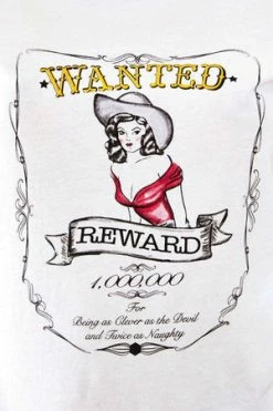 Voodoo Vixen Wanted Tee -Burleska shop wanted tee voodoo vixen 5 300x