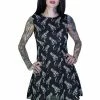 Dr Faust White Guns Dangerous Black Sheer Mini Dress - Melanie -Burleska shop white guns dangerous black sheer mini dress melanie dr faust 300x