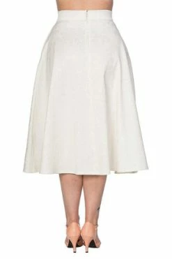Banned White Preppy Skirt -Burleska shop white preppy skirt banned 2 300x