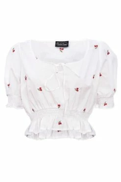 Voodoo Vixen Winnie Milkmaid-inspired Top 10 Voodoo Vixen Winnie Milkmaid-inspired Top -Burleska shop winnie milkmaid inspired top voodoo vixen 4 300x