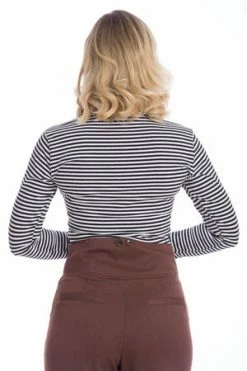 Banned Winter Stripe Jersey Top -Burleska shop winter stripe jersey top banned 2 300x