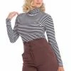 Banned Winter Stripe Jersey Top