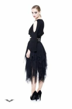 Queen Of Darkness Witch-Look Skirt -Burleska shop witch look skirt queen of darkness 2 300x