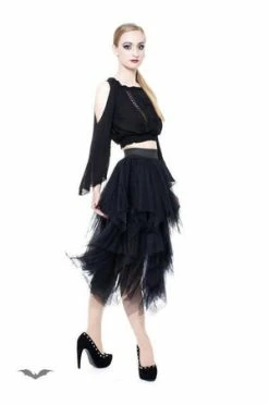 Queen Of Darkness Witch-Look Skirt -Burleska shop witch look skirt queen of darkness 3 300x