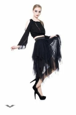 Queen Of Darkness Witch-Look Skirt -Burleska shop witch look skirt queen of darkness 4 300x