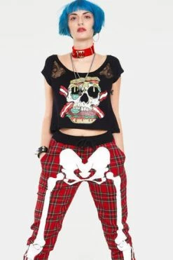 Jawbreaker Zombie Burger Lace Panel Top 9 Jawbreaker Zombie Burger Lace Panel Top -Burleska shop zombie burger lace panel top jawbreaker 3 300x